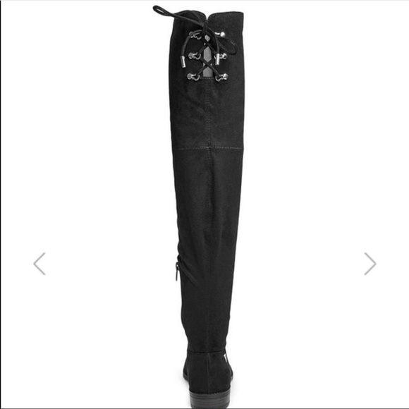 👢GUESS 👢Shellie Over the Knee Boots Black - Picture 2 of 8